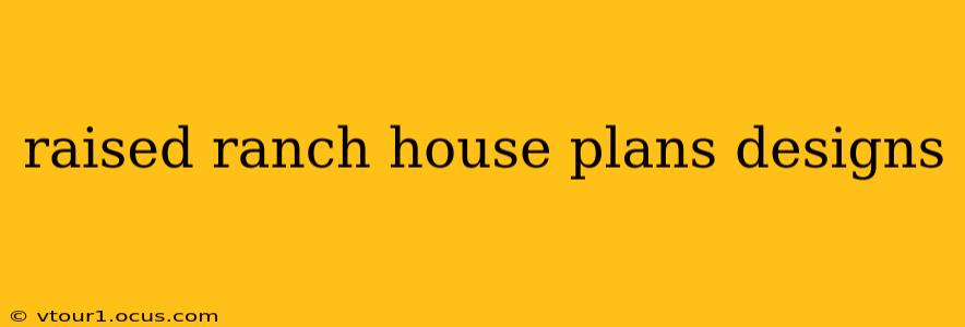 raised ranch house plans designs