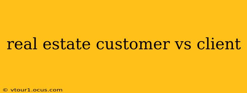 real estate customer vs client