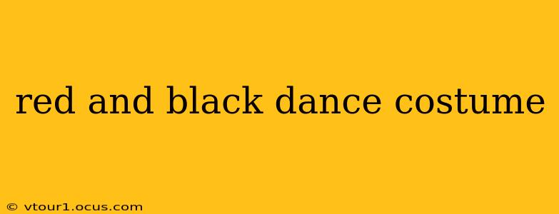 red and black dance costume