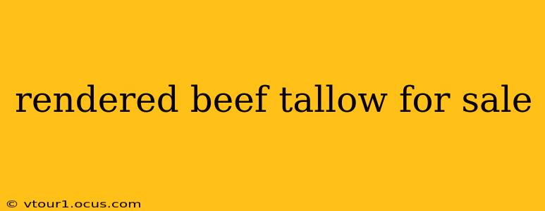 rendered beef tallow for sale