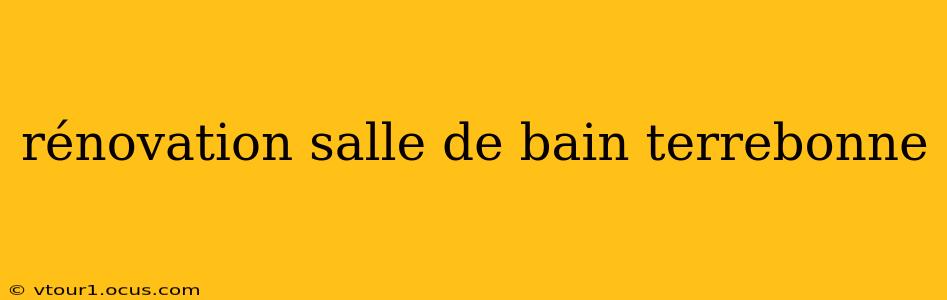 rénovation salle de bain terrebonne