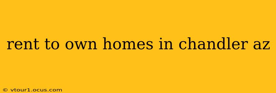 rent to own homes in chandler az