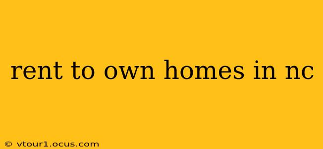 rent to own homes in nc
