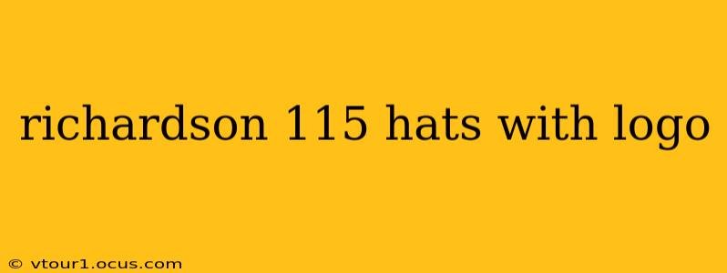 richardson 115 hats with logo