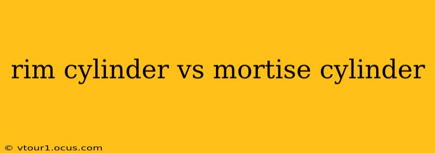 rim cylinder vs mortise cylinder