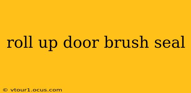 roll up door brush seal