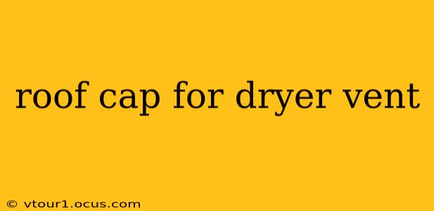 roof cap for dryer vent