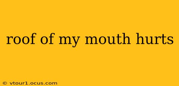 roof of my mouth hurts