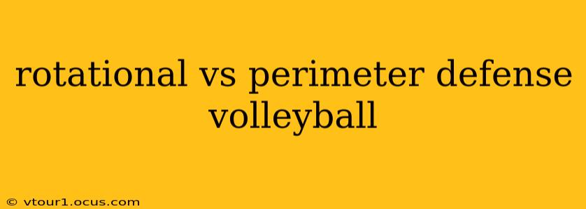 rotational vs perimeter defense volleyball