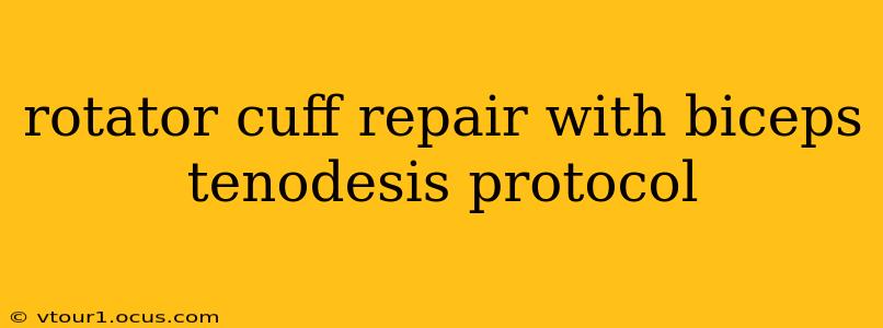 rotator cuff repair with biceps tenodesis protocol