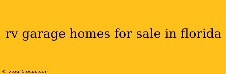 rv garage homes for sale in florida