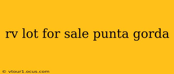rv lot for sale punta gorda