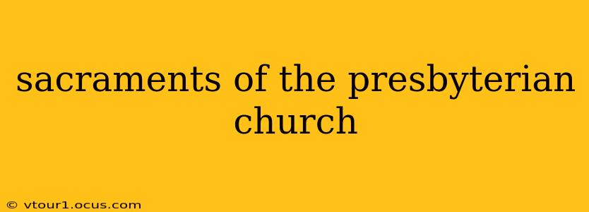 sacraments of the presbyterian church