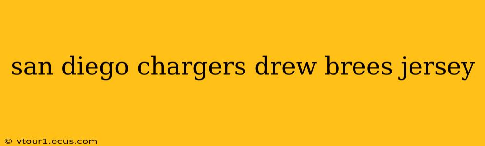 san diego chargers drew brees jersey