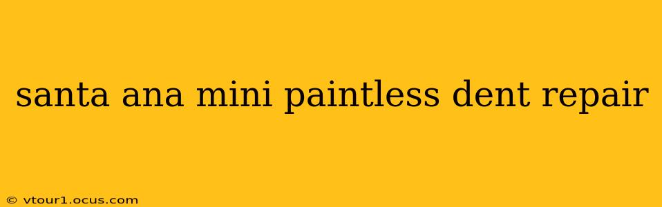 santa ana mini paintless dent repair