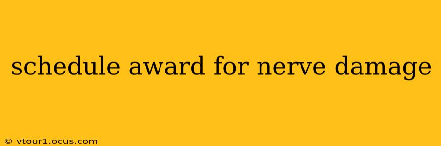 schedule award for nerve damage