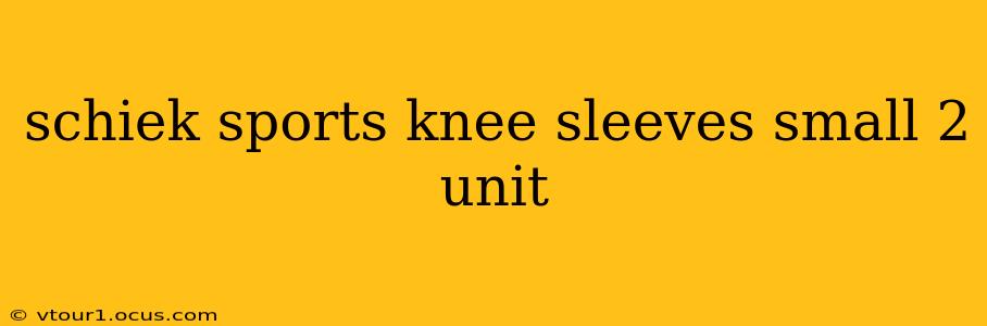 schiek sports knee sleeves small 2 unit
