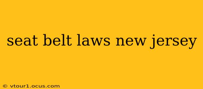 seat belt laws new jersey