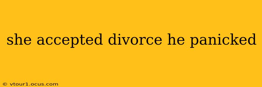 she accepted divorce he panicked