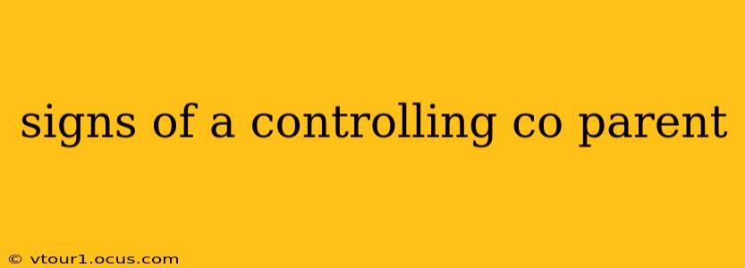 signs of a controlling co parent
