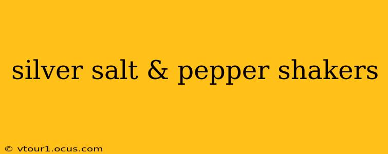 silver salt & pepper shakers