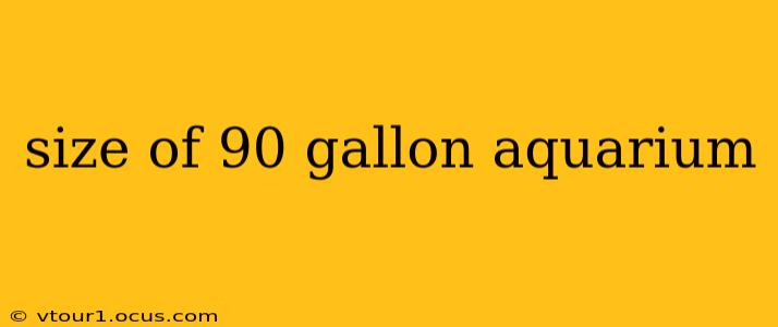 size of 90 gallon aquarium