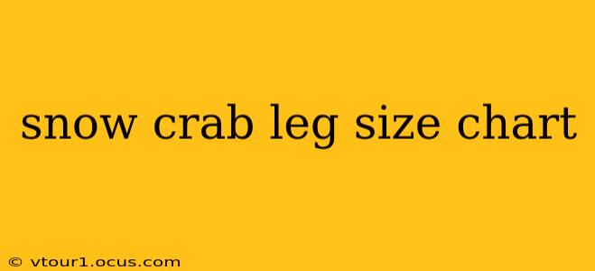 snow crab leg size chart
