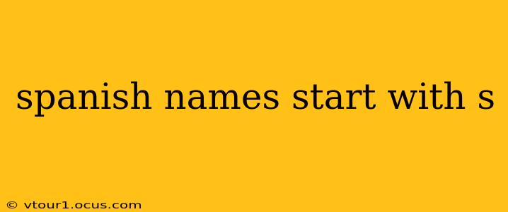 spanish names start with s