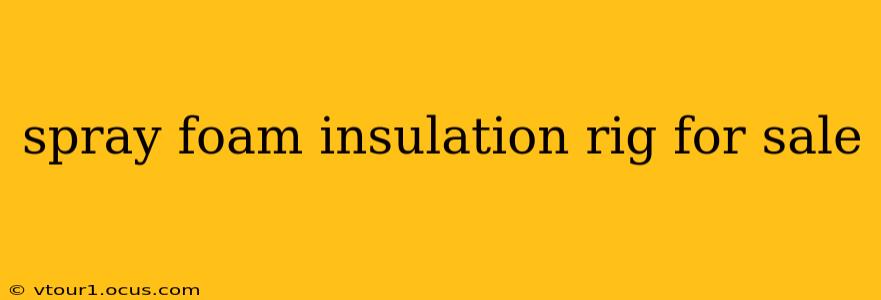 spray foam insulation rig for sale