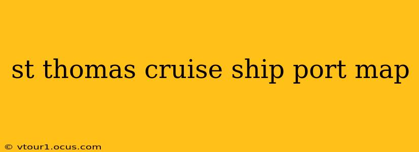 st thomas cruise ship port map