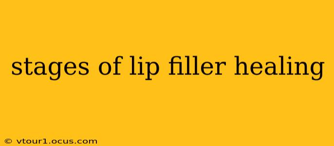 stages of lip filler healing