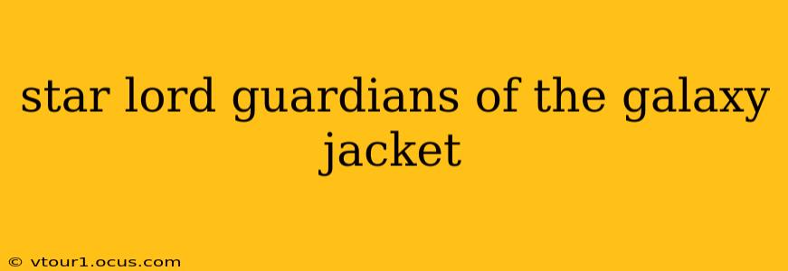 star lord guardians of the galaxy jacket