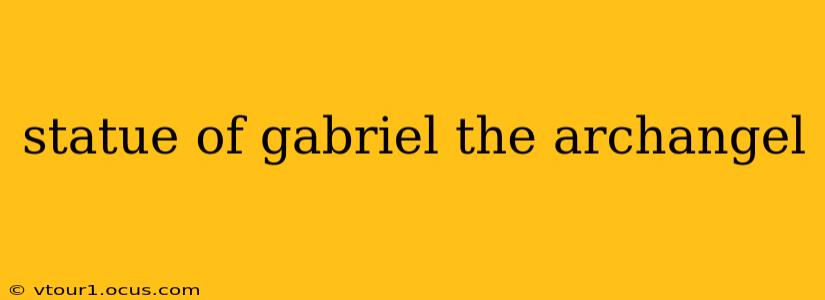 statue of gabriel the archangel