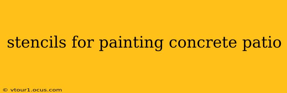 stencils for painting concrete patio