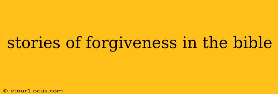 stories of forgiveness in the bible