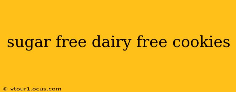 sugar free dairy free cookies