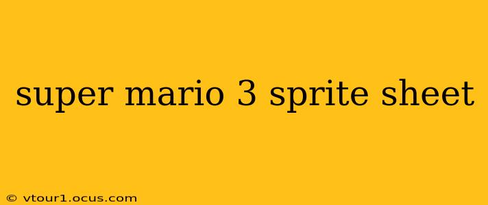 super mario 3 sprite sheet