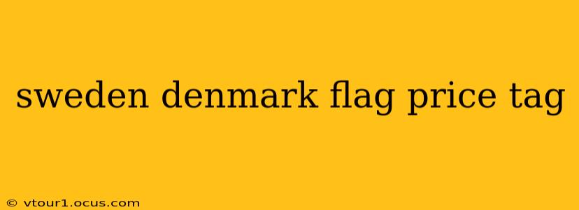 sweden denmark flag price tag