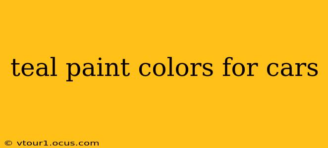teal paint colors for cars