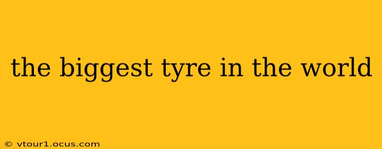 the biggest tyre in the world