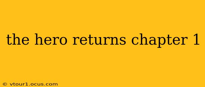 the hero returns chapter 1