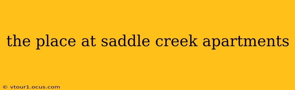 the place at saddle creek apartments