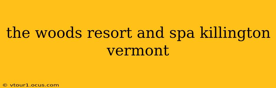 the woods resort and spa killington vermont
