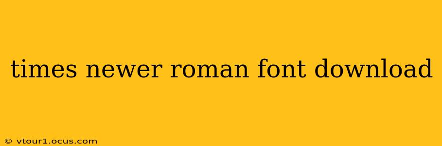 times newer roman font download
