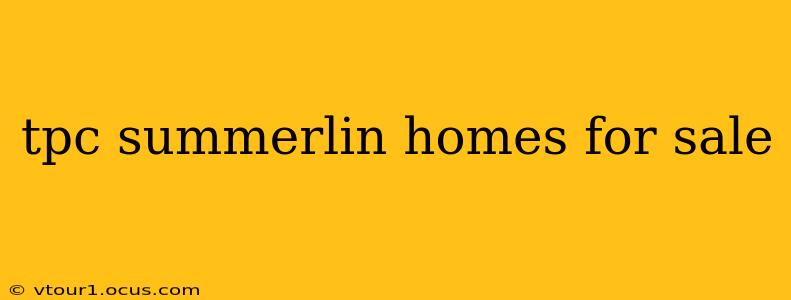 tpc summerlin homes for sale