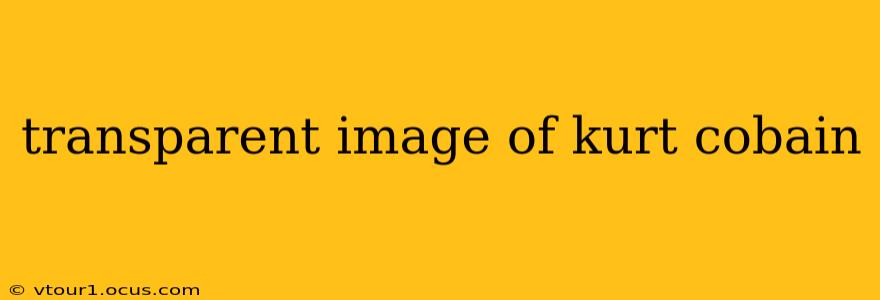 transparent image of kurt cobain