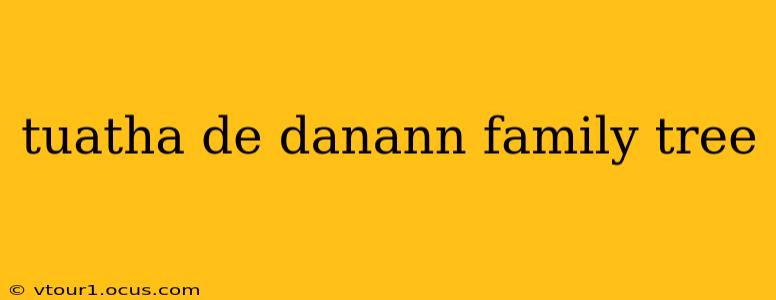 tuatha de danann family tree