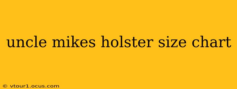 uncle mikes holster size chart