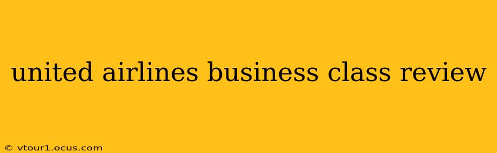 united airlines business class review