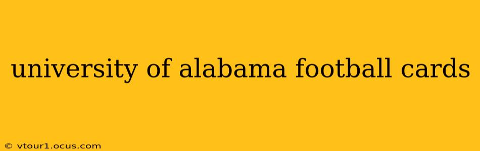 university of alabama football cards
